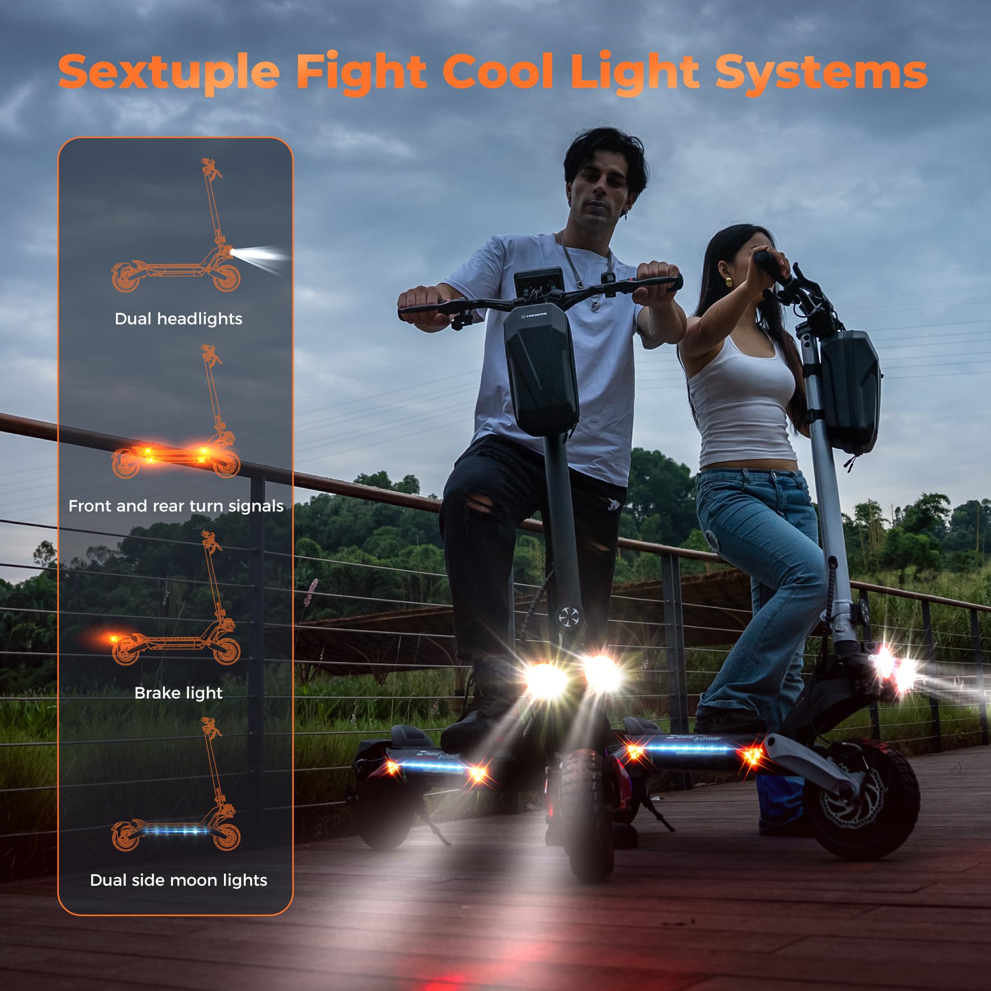 Raptor Pro Peak 2000W Dual Motor Off-Road Electric Scooter